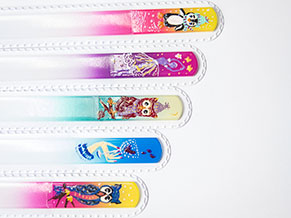 Nail files with hand-painted